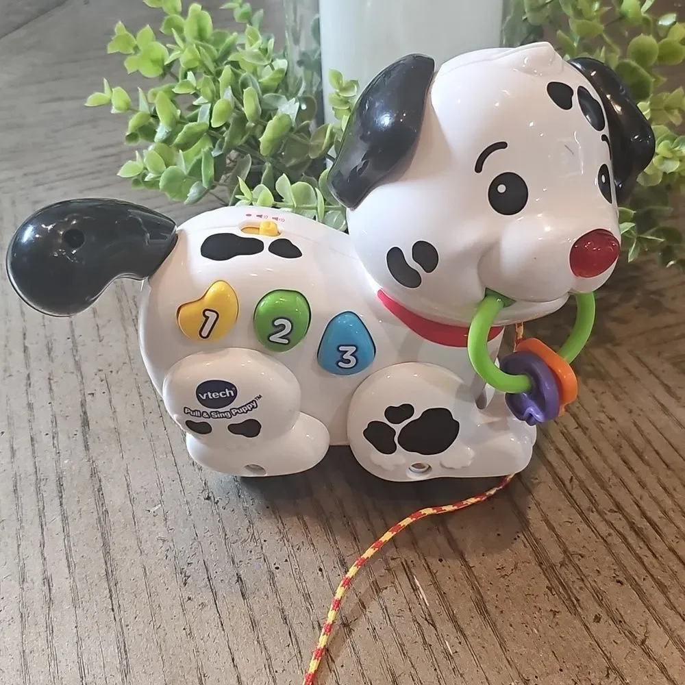 Interactive Black and White Dog Toy Vtech